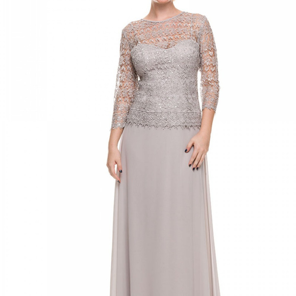 nox anabel Dresses & Skirts - Mother of the Bride 3/4 sleeve Long Dress 5083